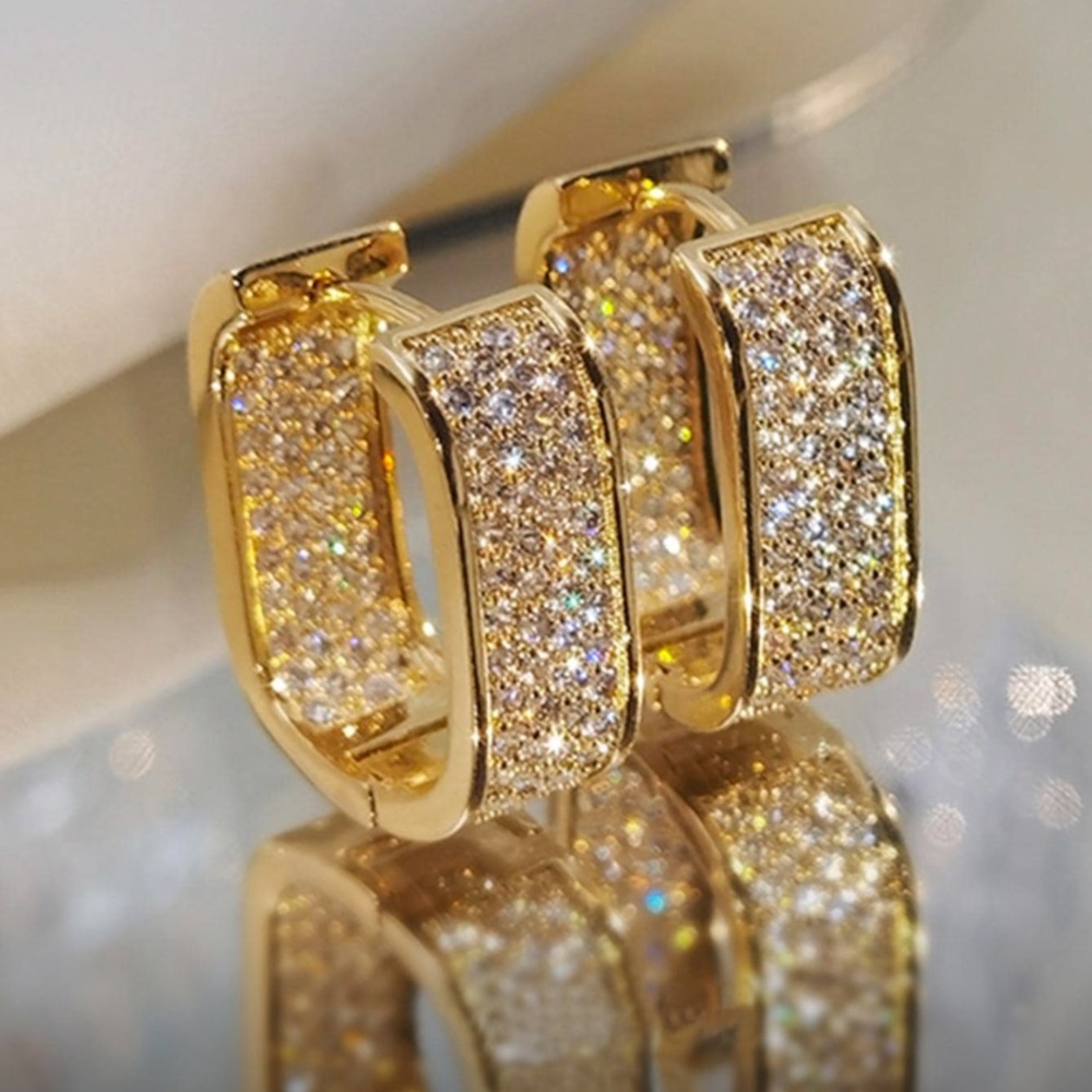 Elegant Gold and Silver Hoop Earrings